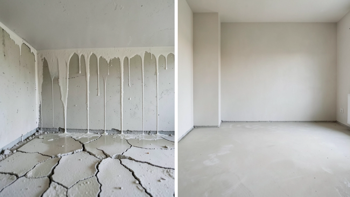 Co pierwsze tynki czy wylewki