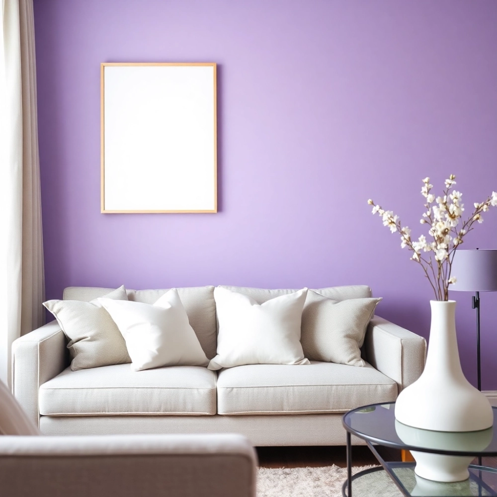 Jaki kolor pasuje do fioletu na ścianie