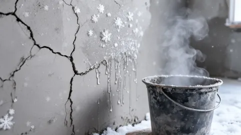 czy mozna tynkowac w zimie